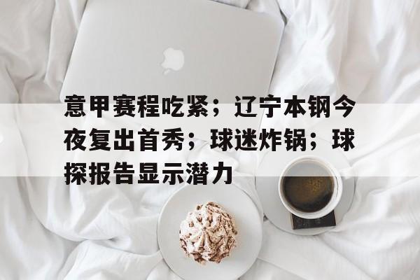 开云体育iOS版下载-意甲赛程吃紧；辽宁本钢今夜复出首秀；球迷炸锅；球探报告显示潜力的简单介绍
